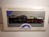 1:87 herpa - mercedes laweta DB autotransporter + 7 modeli mercedes
