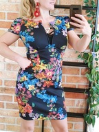 Asos sukienka ołówkowa letnia kwiaty r. 40