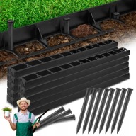 OBRZEŻE TRAWNIKOWE OGRODOWE 20m+ KOTWY 60szt H45