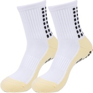 Getry piłkarskie skarpety piłkarskie sportowe antypoślizgowe biały r. 36-42