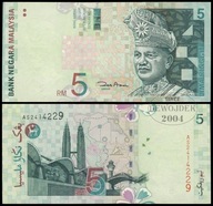 BNA - MALEZJA 5 Ringgit 2001 AS 2414229 # P41b # VF++