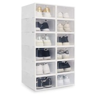 10 x PUDEŁKO POJEMNIK NA BUTY ORGANIZER Z KLAPĄ PUDEŁKA DO SZAFY ZESTAW