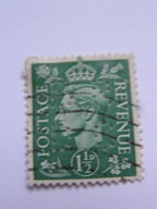 W. Brytania - dziurkowanie firmowe - król Jerzy VI obiegowy - Mi. 200 kas.