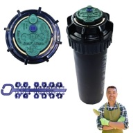 ZRASZACZ OGRODOWY WYNURZALNY ROTACYJNY OBROTOWY ZASIĘG 7,6 - 15,2M + DYSZE