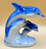 Delfin delfiny - porcelanowa figurka kolekcjonerska - bardzo ładna