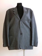 Marynarka męska elegancka z guzikami na mankietach 56 XXXL