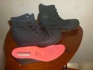 BUTY-TRAMPKI-CONVERSE ALL STAR-37-WKŁ-23,5CM,-KOTURN-6CM