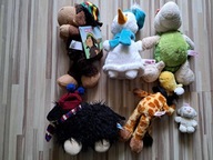 Zestaw maskotek 6szt Nici Bałwan Żyrafa Żółw 15-25cm Z611