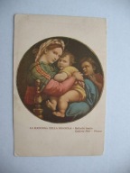 RAFAEL SANTI MADONNA NA KRZEŚLE przedw. POCZTÓWKA