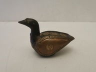 FIGURKA rzeźba DREWNIANA DO GABLOTY KACZKA ANGIELSKA