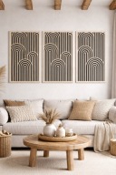 Drewniany obraz – dekoracja ścienna, ażurowa, nowoczesna 50x70cm - 1 szt.