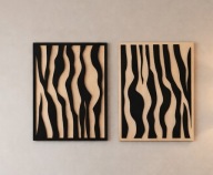 Drewniany obraz ażurowy – nowoczesna dekoracja ścienna, 50x70cm