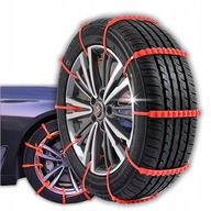 ŁAŃCUCHY ŚNIEGOWE OPASKI ANTYPOŚLIZGOWE ZACISKOWE 10x ZIMOWE NA KOŁA OPONY