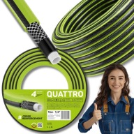 WĄŻ OGRODOWY ZBROJONY 1/2 ZWIJANY 15M 4 WARSTWOWY ELASTYCZNY NIE ŁAMIĄCY