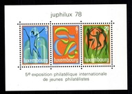 Luksemburg / Mini arkusz 965-967 ( Wystawa znaczków Juphilux 78 ) czyste
