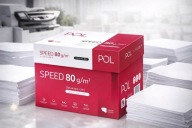 Papier A4 POLSPEED 80g 2500 Arkuszy 5 Ryz Biały Papier do Druku, biura/domu