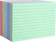Karteczki samoprzylepne indeksujące w linie wielokolorowe format A6 400szt