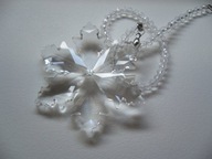 SZKLANA ZAWIESZKA ŁAPACZ SŁOŃCA ŚNIEŻYNKA ŚWIĘTA