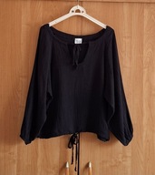 Me Gusta czarna damska bluzka oversize UNI