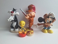 Figurki MYSZKA MIKI ELMER FUDD KOT SYLWESTER KANAREK TWEETY Warner Bros