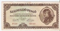 Węgry Milion Pengo 1946 Królestwo Węgier Nikolas Horty