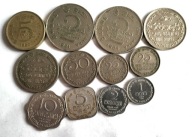 zestaw monet Sri Lanka Cejlon 12 szt.