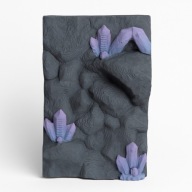 Ścianka do terrarium kamień z ametystem NA WYMIAR dekoracja ozdoba