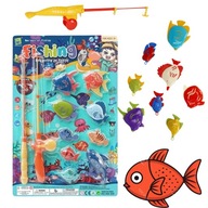 HIT Gra zręcznościowa Gra łowienie rybek ZESTAW WĘDKA + RYBKI do wody