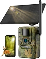 Kamera myśliwska Fotopułapka 4G 2K, Panel Solarny ,PIR, podczerwień LEMNOI