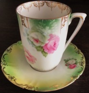 Zachwycająca filiżanka róże RS PRUSSIA 1890-1910 r nr 2