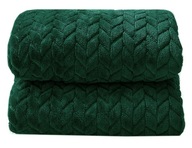 LUKSUSOWY KOC JODEŁKA 160x200 - GRUBY WYTŁACZANY PLED I NARZUTA!