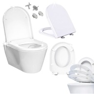 DESKA SEDESOWA WOLNOOPADAJĄCA BIAŁA UNIWERSALNA WYPINANA WC KLOZETOWA