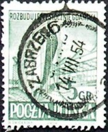 Polska > Datownik "Zabrze" z dnia 14.07.1954 r. - na znaczku Fi 637