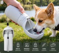 Butelka dla psa podróżna składana bidon miska 2w1 550ml