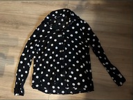 George czarna koszula w groszki 40 100% wiskoza