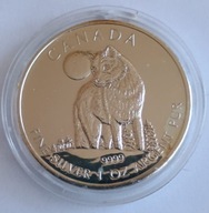 Moneta 1 oz Uncja Srebra Kanada 5 dolarów 2011 Wilk Srebro 999
