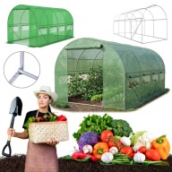 TUNEL FOLIOWY OGORODOWY SZKLARNIA FOLIAK NAMIOT 2,5X4M 10M2 ZIELONY SOLIDNY