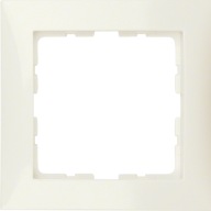 Ramka pojedyncza Berker kwadrat kremowy