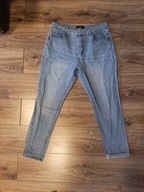 Jeans MISSGUIDEO 14/42 niebieskie zwężane mom bawełna/wiskoza