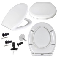 DESKA SEDESOWA WOLNOOPADAJĄCA BIAŁY DUROPLAST UNIWERSALNA ANTYBAKTERYJNA WC