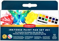 Farby akwarelowe Derwent Inktense Paint Pan Set 1 12 szt.