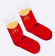 McDonald's oryginalne czerwone skarpetki FRYTKI unikat 38-42 NOWE