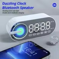 ZEGAR BLUETOOTH BUDZIK LED RGB RADIO FM ŁADOWANIE USB Zegar wielofunkcyjny