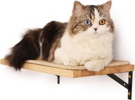 LEGOWISKO DLA KOTA HAMAK PÓŁKA ŚCIENNA FUKUMARU LITE DREWNO 25X40CM