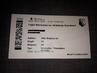 Bilet Legia Warszawa - Ordabasy Szymkent 3.8.2023