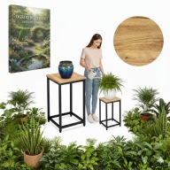 KWETNIK STOJĄCY NA KWIATY PODŁOGOWY METALOWY LOFT + EBOOK OGRÓD BEZ STRESU