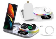 4w1 Ładowarka Indukcyjna 30W Zegar