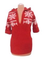 RUDY SWETER WZORKI KAPTUR WEŁNA 38 40