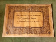 Dyplom rzemieślniczy m. St.Warszawa 1956 rok / B. Bocianowski