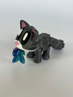 Kotek z rybką na magnesie figurka ruchoma zabawka szary